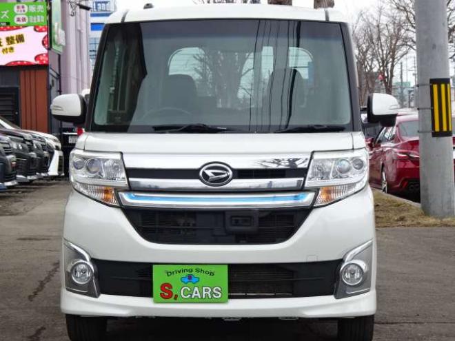 タントカスタム RS トップエディション SAII 4WD　保証1年/走行距離無制限　4WD　ワンオーナー　衝突軽減ブレーキシステム　両側パワースライドドア　純正ナビ　地デジ　Bカメラ　HDMI入力　純正エンジンスターター LEDヘッドライト　ハーフレザーシート 660