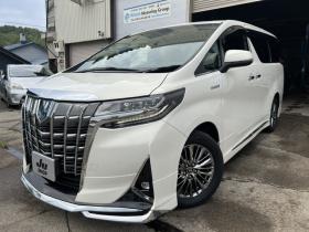 アルファード　ハイブリッド 2.5 エグゼクティブ ラウンジ E-Four 4WD　法定12ヵ月点検整備付・モデリスタエアロ・純正ナビ・純正リアモニター・パノラミックビューモニター・デジタルインナーミラー・ベンチレーションシート・純正エンジンスターター・寒冷地仕様車 2500