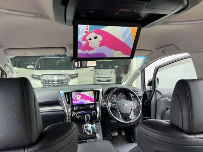 アルファード2.5 S Cパッケージ 4WD　法定24ヵ月点検整備付・新規車検整備付・21インチAW・車高調・アルパイン10インチナビ・フリップダウンモニター・セーフティーセンス・パワーバックドア・純正エンジンスターター・ドライブレコーダー・本州仕入車両 2500