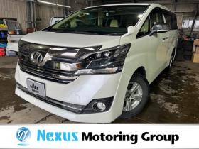 ヴェルファイア　2.5 V 4WD　車検R10年1月・SDナビ・リフトアップ・純正リアモニター・両側パワースライド・メモリー付パワーシート・トーヨーオープンカントリー16AWセット・スタッドレスタイヤセット・ドライブレコーダー・エンジンスターター 2500