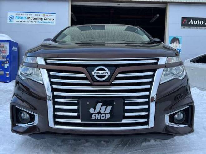 エルグランド2.5 250ハイウェイスター プレミアム 4WD　両側Pスラ・新規車検整備付・本州仕入車 2500