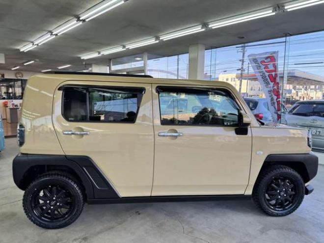 タフトGターボ クロム ベンチャー 4WD　スマートアシストプッシュスタート　エンジンスターター　純正オプションナビ　Bluetooth シートヒーター　追従クルコン　クラッツィオシートカバー　サンルーフ　ドライブレコーダー　新品ジオランダーマッドタイヤ 660