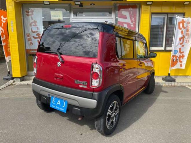 ハスラーXターボ 4WD　1年保証/Bluetooth/ナビ・TV/バックカメラ/前後ドライブレコーダー/ビルトインETC/キー2本/HIDヘッドライト/シートヒーター/2トーンカラー/純正15インチアルミホイール/車検令和9年8月/法定整備/修復歴無し 660