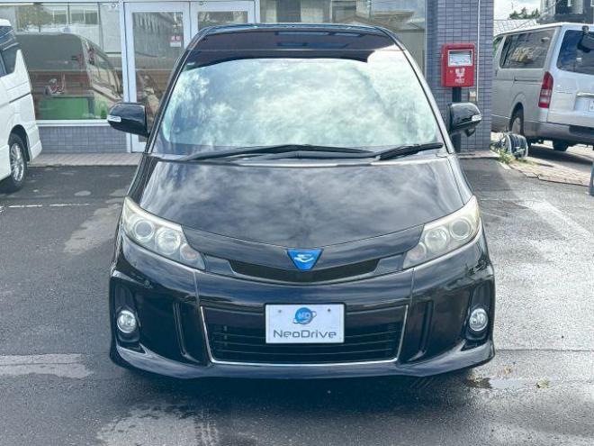 エスティマハイブリッドハイブリッド2.4アエラス レザーPKG 4WD　ローンが不安な方＜優遇ローン＞　本州仕入　純正ナビTV　後席モニター　両側パワースライド　電動リアゲート 4WD 2400 5Dr