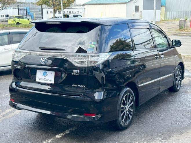 エスティマハイブリッドハイブリッド2.4アエラス レザーPKG 4WD　ローンが不安な方＜優遇ローン＞　本州仕入　純正ナビTV　後席モニター　両側パワースライド　電動リアゲート 4WD 2400 5Dr