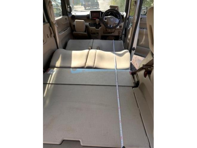 N-BOX+4WD フルフラットシート190センチ　左パワースライド　車中泊可能　バックカメラ　エンジンスターター　ワンセグナビ　ETC タイミングチェーン車　スマートキー 4WD 660 5Dr