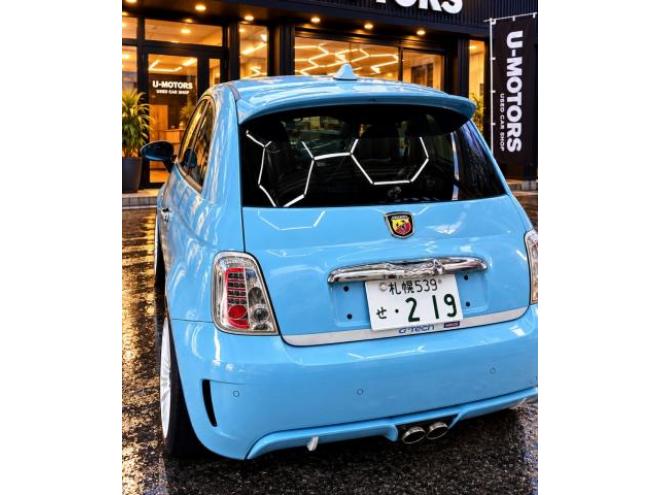 フィアット500Cアバルトターボ 312141 希少ATパドルシフト リクライニング式バケットシート596 社外マフラー 車高調新品ラグルス 18インチアルミOZレーシング 夏タイヤ新品 車検付 24ヶ月点検整備済 即乗りOK! 1400 3Dr