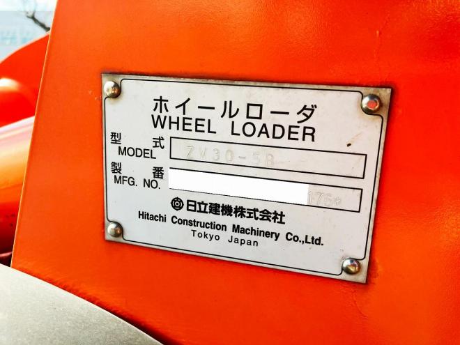 ホイールローダ日立　中古　ZW30-5B　建機