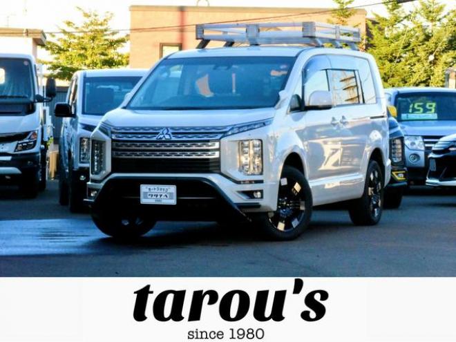 デリカＤ：５ Ｇ ４ＷＤ 本州仕入 新品フロントガード 新品ディスプレイオーディオ 純正ルーフラック 新車外し１８インチホイール／タイヤ（北海道） 4WD 2200(D) 5Dr