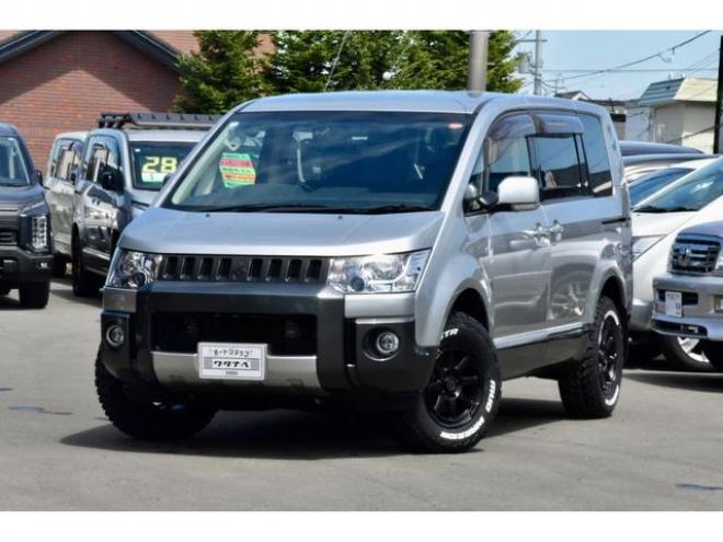 デリカＤ：５ Ｄ パワーパッケージ ４ＷＤ 本州仕入 前期・最終型 アルパインナビ 両側電動スライドドア シートヒーター 純正フロントプロテクター エンジンマウント交換済（北海道） 4WD 2200(D) 5Dr