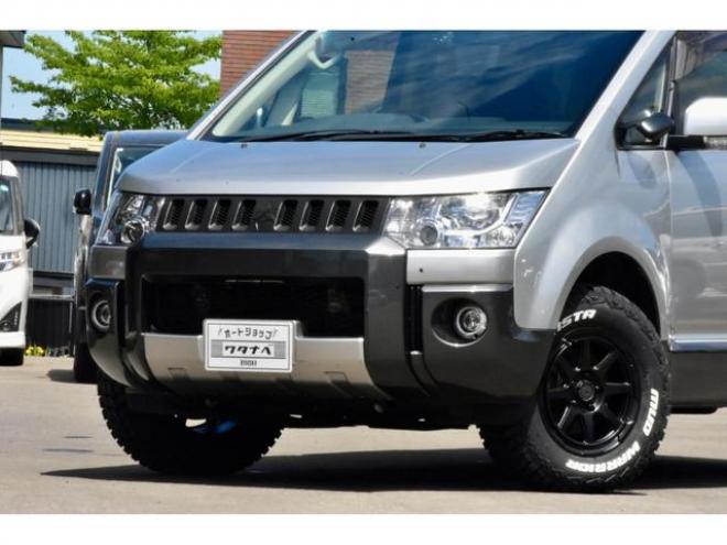 デリカＤ：５ Ｄ パワーパッケージ ４ＷＤ 本州仕入 前期・最終型 アルパインナビ 両側電動スライドドア シートヒーター 純正フロントプロテクター エンジンマウント交換済（北海道） 4WD 2200(D) 5Dr