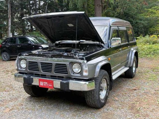 サファリ4.2 エクストラハイルーフグランロード ディーゼル 4WD　ハイルーフ　マッドフラップ　社外アルミ 4200