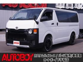 ハイエースバン　2.8 DX ロング ディーゼルターボ 4WD　フロントシートセパレート仕様変更済　　　センターコンソール付　415COBRA丸目ライトキット&バッドラッカー16インチAW　415SAFARIフロントスポイラー　TOYOオープンカントリーR/T　電動格納ドアミラー 2800