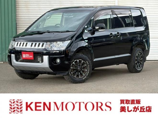 デリカD：5 2.2 D パワーパッケージ ディーゼルターボ 4WD　車検10年2月　両側パワースライド　アルミ・ホワイトレター 2300