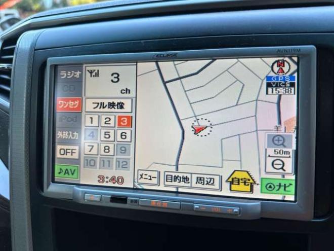 ヴェルファイア2.4 X 4WD　ワンオーナー　パワーウィンドウ　パワステ　社外ナビ　純正アルミ　ABS　キーレス　バックカメラ　左側電動スライドドア　ETC　ワイパーデアイサー 2400
