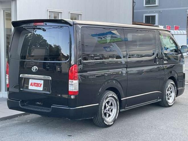 レジアスエース2.8 DX ロングボディ ディーゼルターボ 4WD　2.8Lディーゼルターボ4WD　LEDヘッドライト　カーボン調ボンネット　社外フロントリップ　社外16インチAW　社外ルーフスポイラー　パナソニック製ナビTV　bluetooth バックカメラ　ETC　リアヒーター　ローダウン 2800
