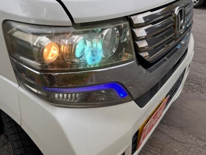 N-BOXカスタムG Lパッケージ　4WD タイミングチェーン車　フルセグテレビ　ナビ　ETC エンジンスターター　HID スマートキー　左パワースライド 4WD 660 5Dr