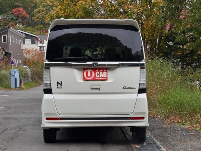 N-BOXカスタムG Lパッケージ　4WD タイミングチェーン車　フルセグテレビ　ナビ　ETC エンジンスターター　HID スマートキー　左パワースライド 4WD 660 5Dr