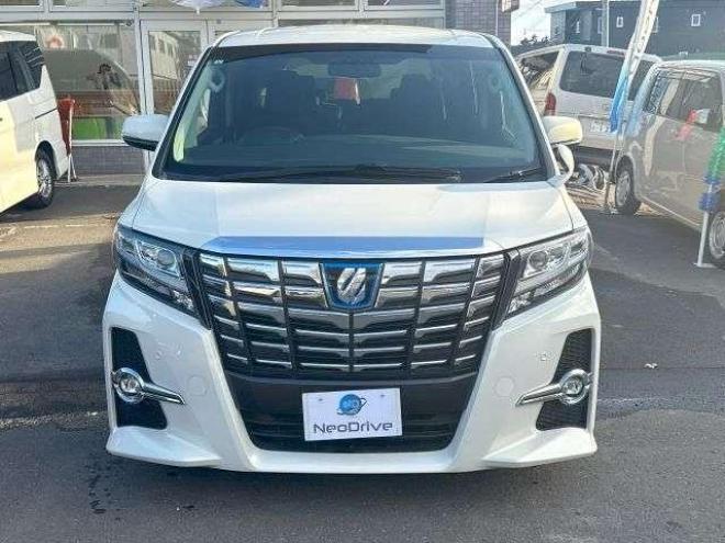 アルファードハイブリッドハイブリッド2.5SR 4WD  ローンが不安な方＜優遇ローン＞寒冷地仕様　純正ワイドナビ