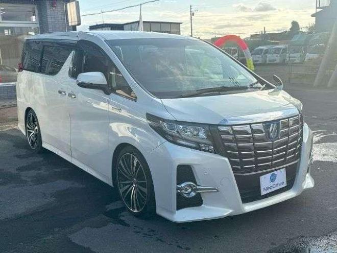 アルファードハイブリッドハイブリッド2.5SR 4WD  ローンが不安な方＜優遇ローン＞寒冷地仕様　純正ワイドナビ