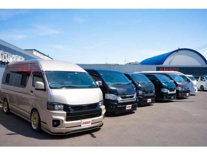 ハイエースバン2.8ダークプライム マルチロールトランスポータータイプIIロング ディーゼルターボ4WD　モデリスタフルエアロ・415COBRAバッドラッカー18インチAW・純正SDナビTV・Bカメラ・両側パワスラ・LEDライト・スマキー・AC100V・ベッドキット・エンスタ 2800