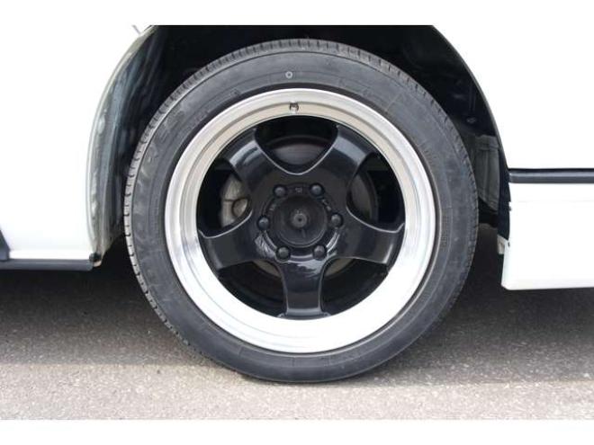 ハイエースバン2.8 スーパーGL ダークプライムII ロングボディ ディーゼルターボ 4WD　モデリスタフロントスポイラー　ワーク18インチAW　8インチナビTV 両側電動パワースライドドア 415COBRAフラットキット(ベッドキット) 2800