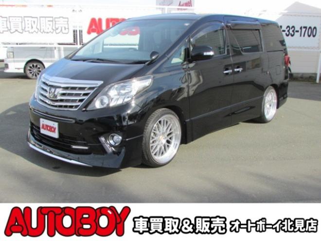 アルファード2.4 240S 4WD　20インチ社外アルミホイール/車高調/片側パワースライドドア/車外ナビ/フルセグTV/バックカメラ/ETC/スマートキー/PUSHスタート/クルーズコントロール/パーキングソナー/リヤヒーター・クーラー 2400