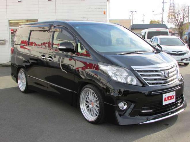 アルファード2.4 240S 4WD　20インチ社外アルミホイール/車高調/片側パワースライドドア/車外ナビ/フルセグTV/バックカメラ/ETC/スマートキー/PUSHスタート/クルーズコントロール/パーキングソナー/リヤヒーター・クーラー 2400