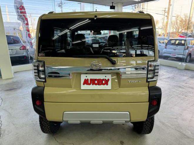 タフトGターボ クロム ベンチャー 4WD　スマートアシストプッシュスタート　エンジンスターター　純正オプションナビ　Bluetooth シートヒーター　追従クルコン　クラッツィオシートカバー　サンルーフ　ドライブレコーダー　新品ジオランダーマッドタイヤ 660