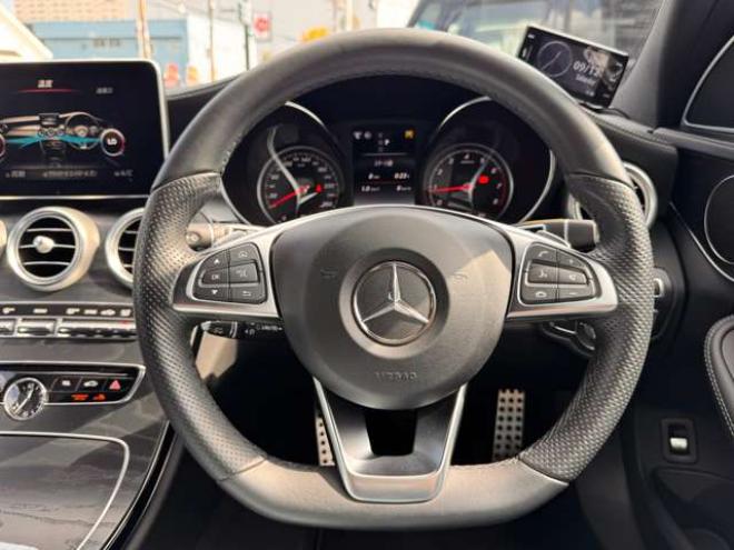 ベンツCクラスワゴン C200 4マチック スポーツ 4WD　ブラインドスポットモニター・ディスタンスパイロットディストロニック・ステアリングパイロット・アイドリングストップ・電動テールゲート・メモリーパワーシート・LEDヘッドライト・純正ナビ・バックカメラ 2000
