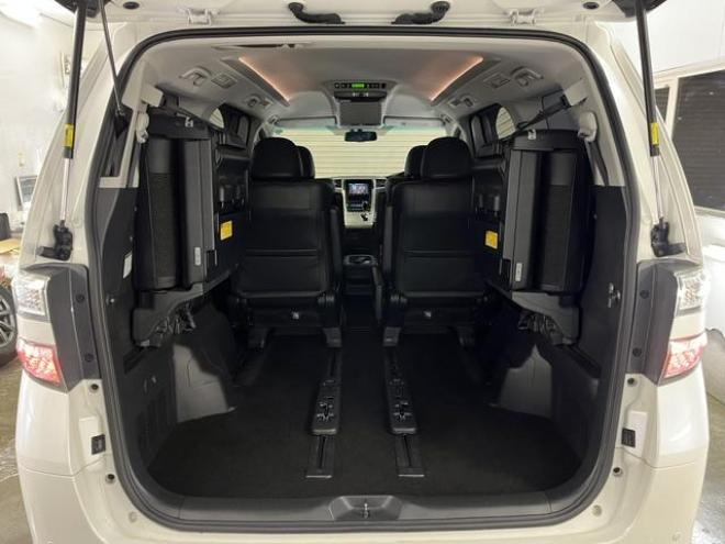 ヴェルファイア２．４Ｚ　ゴールデンアイズII　本州仕入　ワンオーナー　最終後期型　禁煙車　純正ブラックハーフレザーシート　ストラーダナビ　地デジ　ＤＶＤ再生　Ｂｌｕｅｔｏｏｔｈ　リアフリップダウンモニター　両側パワースライドドア　パワーバックドア 4WD 2400 5Dr