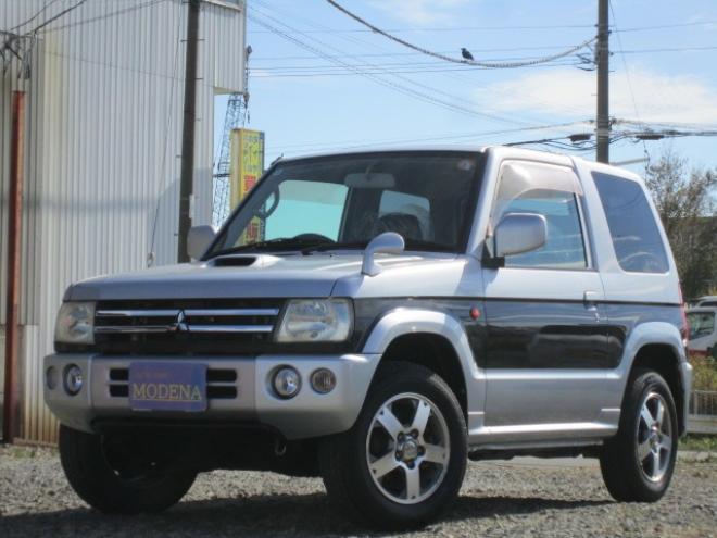 パジェロミニアクティブフィールド エディション 4WD　ターボ　純正アルミ　背面ハードカバー　フォグ　Pガラス ナビ シートヒーター キーレス 三菱ディーラーでTベルト ウオーターポンプ テンショナー交換済 冬タイヤ+アルミ積込み 660