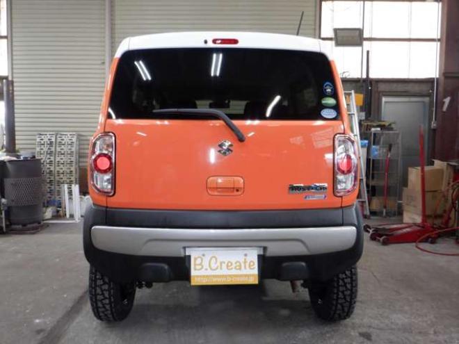 ハスラーG 4WD　本州仕入・後期型・ツートンカラー・ナビ・TV・B/T・リフトアップサス・R/Tタイヤ・衝突軽減・HID・スマートキー・プッシュスタート・ETC 660