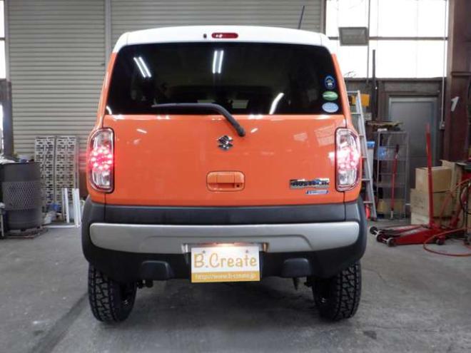 ハスラーG 4WD　本州仕入・後期型・ツートンカラー・ナビ・TV・B/T・リフトアップサス・R/Tタイヤ・衝突軽減・HID・スマートキー・プッシュスタート・ETC 660
