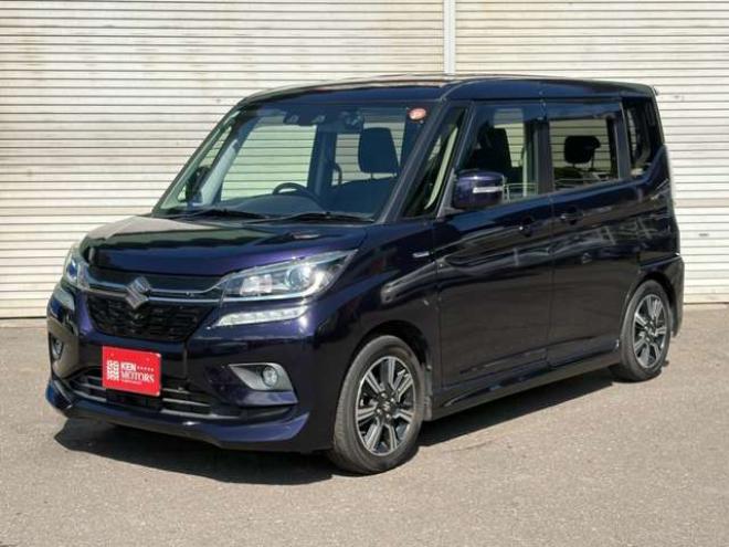 ソリオ1.2 バンディット ハイブリッド MV 4WD　ワンオーナー車4WDデュアルブレーキサポート　左リアパワスラ純正エンジンスターター　シートヒーター 1200