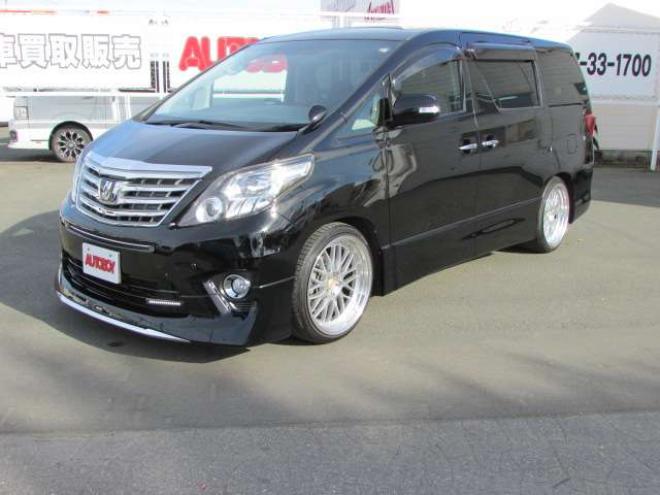 アルファード2.4 240S 4WD　20インチ社外アルミホイール/車高調/片側パワースライドドア/車外ナビ/フルセグTV/バックカメラ/ETC/スマートキー/PUSHスタート/クルーズコントロール/パーキングソナー/リヤヒーター・クーラー 2400