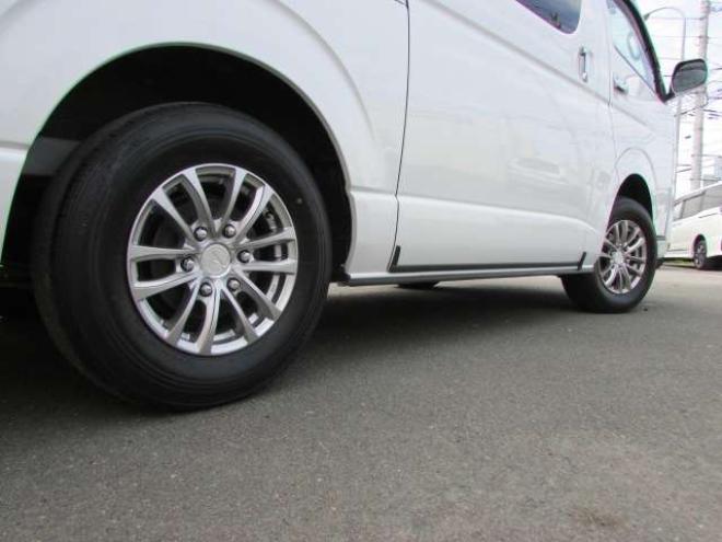 ハイエースバン2.8 スーパーGL 50TH アニバーサリー リミテッド ロングボディ ディーゼルターボ 4WD　ディーゼルターボ/両側パワースライドドア/衝突軽減ブレーキ/LEDヘッドライト/SDナビ/フルセグTV/バックカメラ/ブルートゥース/ETC/オートライト/オートハイビーム/社外アルミホイール 2800