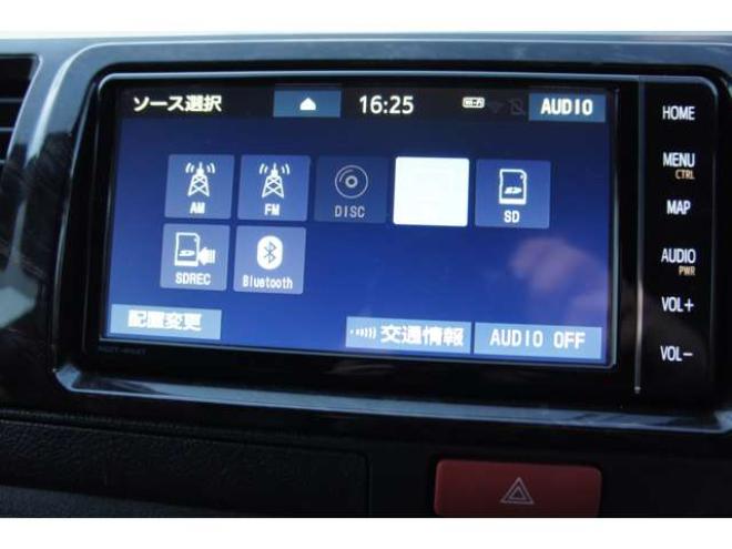 ハイエースバン2.8 スーパーGL ダークプライムII ロングボディ ディーゼルターボ 4WD　ワンオーナー　TRDフロントスポイラー　TRD　TF7Aアルミホイール　両側パワースライドドア　リアヒーター　純正ナビ　フルセグ　Bluetooth　レーダーブレーキ　荷室ダウンライト　車線逸脱警報 2800