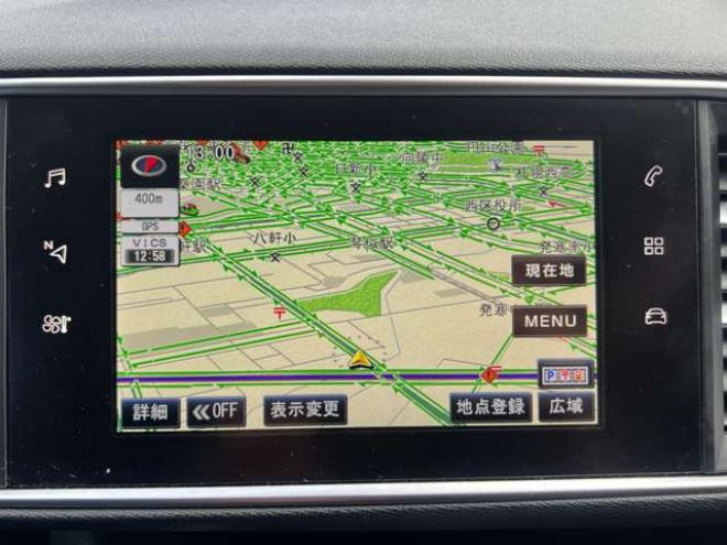 プジョー308SW アリュール　スマートキー　プッシュスタート　ハーフレザー　ナビ　ブルートゥース　バックカメラ　LEDヘッドライト　クルーズコントロール　アイドリングストップ 正規輸入車 2WD 1200