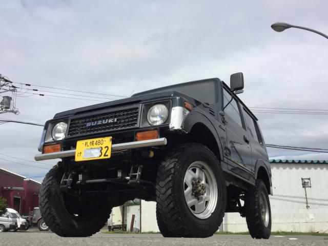 ジムニー新入荷車特価！ リフトUP公認車！ジオランダー6.50MT！  下回り美！前後社外バンパー！サイドカット！4WD 660 3Dr