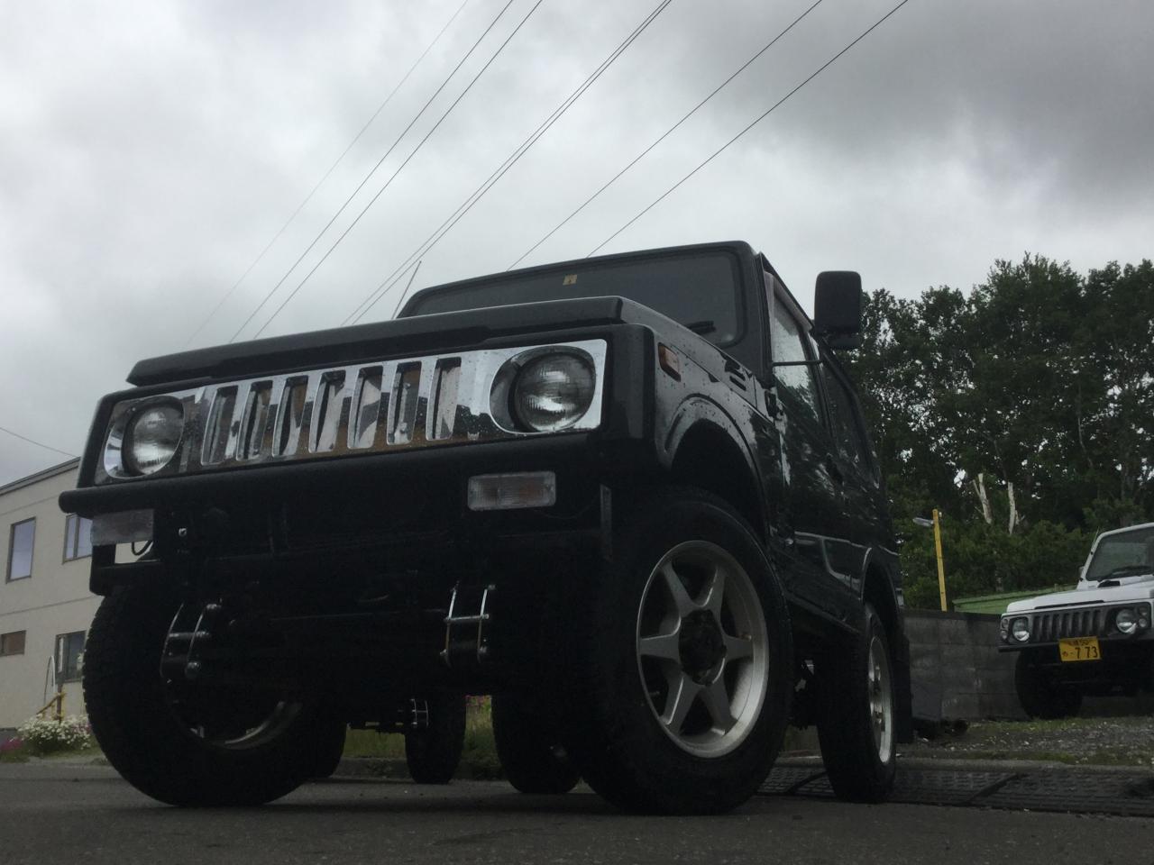 ジムニーワイルドウインドウリミット リフトアップ！新品メッキグリル 新品シャックル サイドカット オートマ！ 4WD 660 3Dr