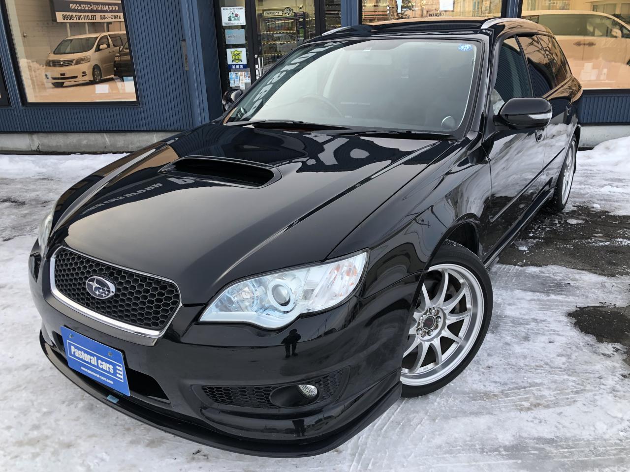 レガシィワゴン２．０ＧＴ　スペックＢ　カロッツェリアＨＤＤナビ（ミュージックサーバー・ＤＶＤ再生可・フルセグＴＶ）　バックカメラ　SI-DRIVE　パドルシフト　ＲＡＹＺ製１８インチＡＷ+新品夏タイヤ　ビルドインＥＴＣ　ターボタイマー　タイミングベルト交換済　キーレス　ＨＩＤ　バックフォグ　カタログ燃費１２．０km／L　4WD 2000 5Dr