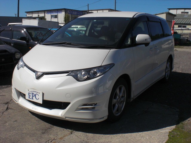 エスティマ2.4 アエラス 4WD　TVナビ　Bカメラ　両側パワスラ　ETC 2400 5Dr