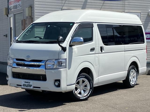 レジアスエースバン ロングＤＸ　ハイルーフ　トヨタＴＥＣＳ特装車ベース１ナンバー２段ベッド付き外部電源６人リヤクーラーリヤヒーターディーゼル４ＷＤセカンドシートダークプライム 4WD 2500(D) 4Dr
