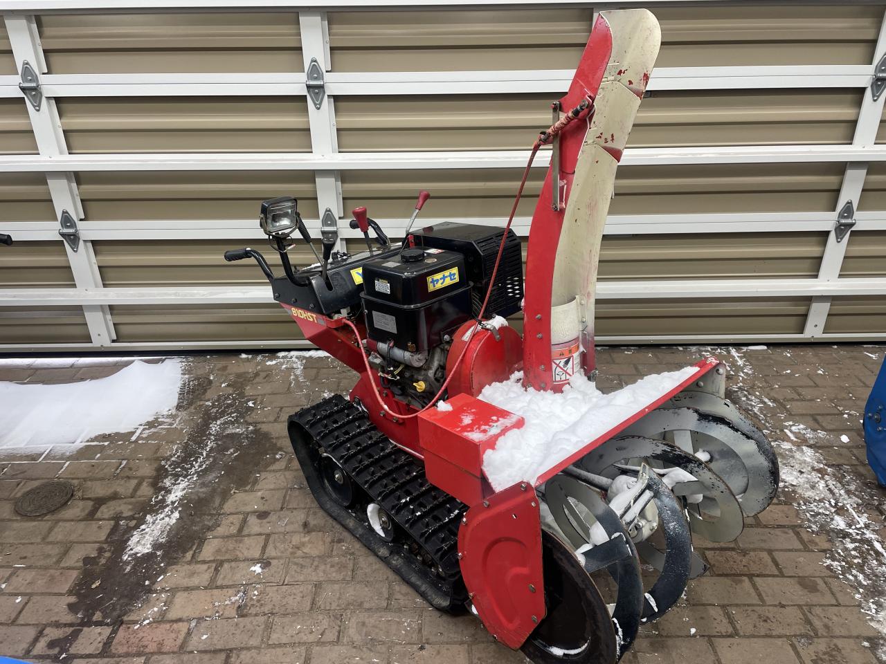 三菱除雪機MSR680HCガソリンエンジン中古稼働品!キャタピラー良好!