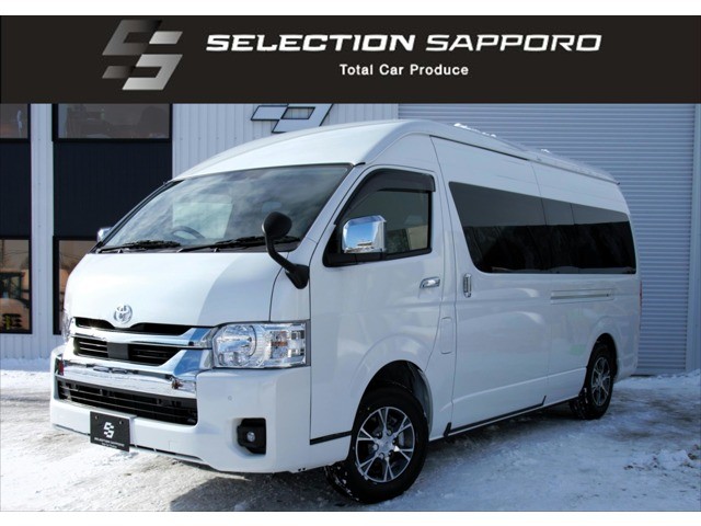 ハイエース2.7 グランドキャビン ファインテックツアラー 4WD　登録済未使用車 寒冷地仕様 電動パワスラ 2700