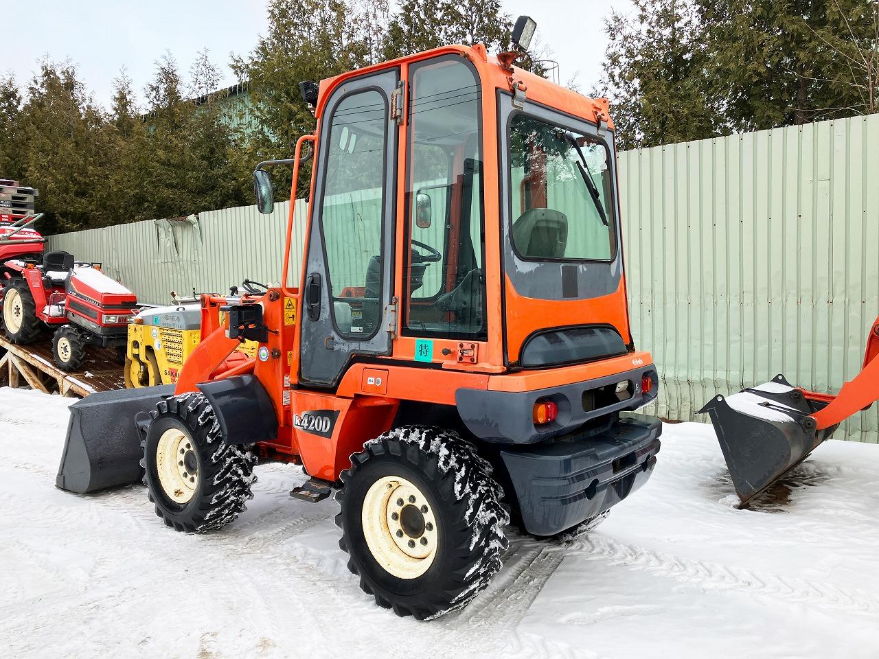 ホイールローダ レンタル|クボタ 中古 タイヤショベル R420D 建機