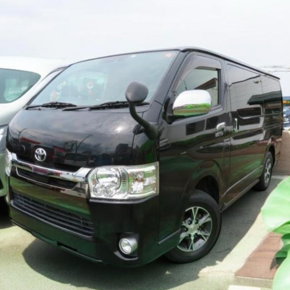 ハイエースバンスーパーGL50周年アニバーサリーリミテッド ディーゼルターボ 本州車 寒冷地仕様 ナビTV バックカメラ 両側パワースライドドア リアヒータークーラー ワンオーナー トヨタセーフティーセンス プッシュスタート 車検新規 12ヶ月点検整備済 保証付！ 4WD 2800 5Dr