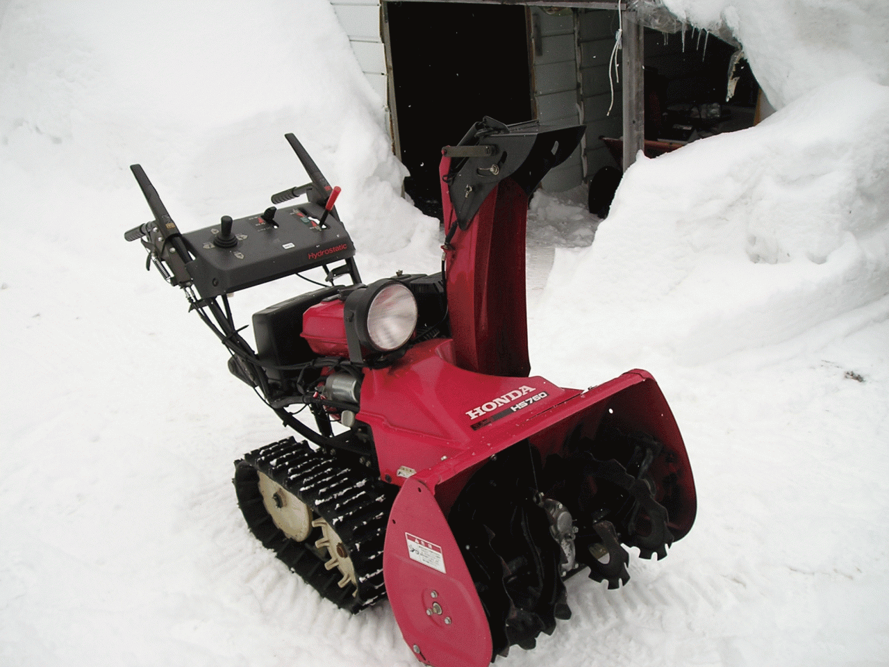 ホンダ 中古 除雪機 HSS760n 程度良好・セル＆リコイル始動