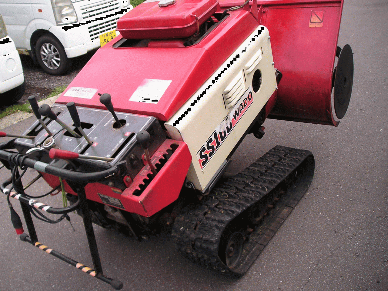 除雪機 ワドー10馬力除雪機 SS－100 オーガ上下油圧式ローリング付